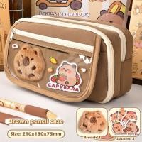 ราคา กระเป๋าดินสอรูป คาปิบาระ ที่ใส่ปากกาความจุขนาดใหญ่สําหรับอุปกรณ์การเรียนศิลปะ (50200113769)