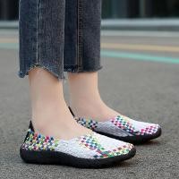 ราคา รองเท้าโลฟเฟอร์ทอมือสำหรับผู้หญิง สีดำ เหมาะสำหรับเต้นรำและสวมใส่ในฤดูร้อน (55150302139)