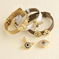 ราคา สร้อยข้อมือตาปีศาจ สแตนเลส สายหนัง อุปกรณ์เสริมแฟชั่น (51452621883)