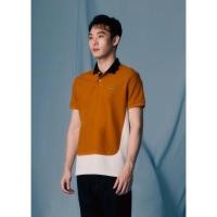 ราคา CROCODILE PUMPKIN SPICE COLOUR BLOCK CUSTOM FIT POLO SHIRT WITH BLACK COLLAR (43350739028)