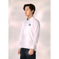 ราคา CROCODILE WHITE CUSTOM FIT LONG SLEEVE POLO SHIRT WITH EMBROIDERY เสื้อโปโลแขนยาวสีขาวทรงคัสตอมฟิตพร้อมลายปัก (43307113800)