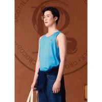 ราคา CROCODILE AZURE BLUE CUSTOM FIT TANK SINGLET เสื้อกล้ามสีฟ้าเอเซอร์ทรงคัสตอมฟิต (29231978421)