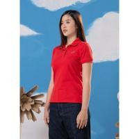 ราคา CROCODILE CHERRY TOMATO WOMEN TAPERED FIT POLO เสื้อโปโลสีแดงมะเขือเทศเชอร์รีทรงเข้ารูป (29022483865)