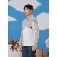 ราคา CROCODILE GREY COLOUR BLOCK CUSTOM FIT LONG SLEEVE POLO SHIRT WITH POCKET เสื้อโปโลแขนยาวสีเทาคัลเลอร์บล็อคพร้อมกระเป๋า (28022480949)