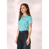 ราคา CROCODILE BLUE POOL GREEN WOMEN TAPERED FIT POLO SHIRT เสื้อโปโลสีสีเขียวบลูพูลทรงเข้ารูป (27988302180)