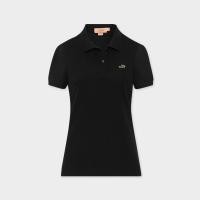 ราคา CROCODILE WOMEN BLACK TAPERED FIT POLO SHIRT เสื้อโปโลทรงเข้ารูปสีดำ (50000154117)