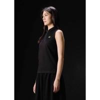 ราคา CROCODILE BLACK WOMEN TAPERED FIT SLEEVELESS POLO WITH ZIP PLACKET เสื้อโปโลแขนกุดสีดำทรงเข้ารูปพร้อมสาบซิป (43576373446)
