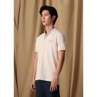 ราคา CROCODILE BEIGE BOMBER COLLAR CUSTOM FIT POLO SHIRT WITH EMBROIDERY เสื้อโปโลคอบอมเบอร์สีครีมทรงคัสตอมฟิตพร้อมลายปัก (42022555084)