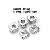 ราคา AShengjiHardwareStoreCassette Nut Cage Floating Nut Square Snap Cabinet ชุบนิกเกิล M4 M5 M6 M8 M10 XXX MB (50302543939)