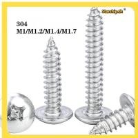 ราคา STARSHOP สกรู เกลียวปล่อย สแตนเลส 304 หัวกลม หัวแพน แฉก P ปลายแหลม น็อต M1 M1 2 M1 4 M1 7 Pan Head Phillip Tapping Screw SUS304 GB845 R0 TH1 (24146907443)