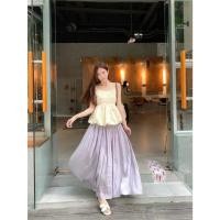 ราคา ชุดเซท เสื้อสายเดี่ยว กระโปรงทรงชายบอลลูน (29793741276)