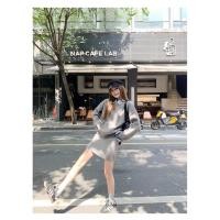 ราคา เซ็ต 2 ชิ้น เสื้อไหมพรมแขนยาว กระโปรงสั้นเข้าชุด ดีไซน์คอปกเชิ้ตลายทาง (57750198426)