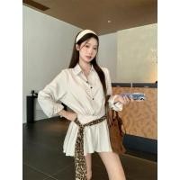 ราคา มินิเดรสแขนยาวสุดน่ารัก มาพร้อมผ้าผูกลายเสือ (54801922332)