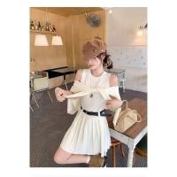 ราคา เซ็ตไหมพรม 2 ชิ้นมินิเดรสไหมพรม เสื้อคลุมคาร์ดิแกน มาพร้อมเข็มขัดเข้าชุด (42426610390)