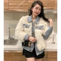 ราคา เสื้อยีนส์ ขนเฟอร์คอปก (43513940394)