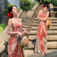 ราคา เดรสเกาะอก ชุดเดรสยาวเที่ยวทะเล (41557833967)