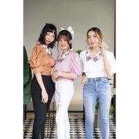 ราคา เสื้อแฟชั่น เสื้อคอปกแขนพอง ปักรอบปก F129 (4132516942)