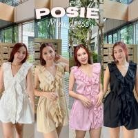 ราคา A53 POSIE Dress มินิเดรสระบายหน้าหลัง ใส่เที่ยวทะเล ไปคาเฟ่ วันสบายๆ (24967145972)