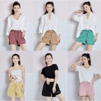 ราคา กางเกงออกกำลังกายขาสั้น P287 (7446472038)