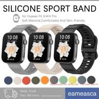 ราคา สายซิลิโคนกีฬา for สมาร์ทว็อช Huawei Watch Fit 4 Huawei Watch Fit 4 Pro แถนยางเปลี่ยนอ่อน for Huawei Fit 3 (44010014733)