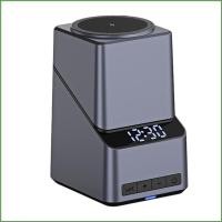 ราคา สถานีชาร์จ BON 15W พร้อมขาตั้งโทรศัพท์ Metel แบบปรับได้นาฬิกา LED (42725122935)