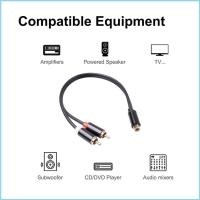 ราคา EZR 2 RCA ถึง 1 RCA Female to Male to Female Splitter Cable Splitter จําหน่าย (52901596023)