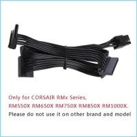 ราคา EZR PC Server คอมพิวเตอร์ฮาร์ดไดรฟ์ 6Pin 1 ชาย 4 หญิง Splitter สําหรับ Corsair (51700011408)