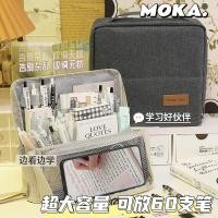 ราคา กระเป๋าใส่กล่องดินสอแบบตั้งได้ กระเป๋าซิปความจุขนาดใหญ่พร้อมที่จับสําหรับนักเรียน ที่จัดระเบียบโรงเรียน กระเป๋าใส่เครื่องเขียน (27338882834)