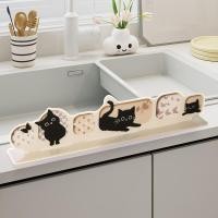 ราคา แผ่นกั้นน้ําในครัว โยเกว จุกปิดน้ํากระเซ็นเคาน์เตอร์อะคริลิค การ์ดก๊อกน้ํา แถบกาว ซิงค์ล้างจาน สแปลชการ์ด ออกแบบแมวน่ารัก (42573008352)