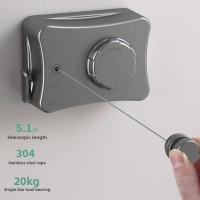 ราคา โยเชียว ราวตากผ้าแบบยืดหดได้ ติดผนัง ตัวเลือกแบบไม่ต้องเจาะ ลวดเหล็กสแตนเลส เครื่องเป่าห้องน้ําและระเบียงในร่ม (50401079887)