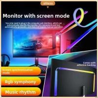 ราคา ELITEZO แถบ LED หน้าจอคอมพิวเตอร์ USB บรรยากาศตกแต่งเกม LED Strip 24 27 32 นิ้วจอคอมพิวเตอร์เดสก์ท็อปแบ็คไลท์ (42076402990)