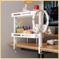 ราคา ELITEZO ชั้นวางเคาน์เตอร์ เหล็กคาร์บอนอเนกประสงค์ชั้นชั้นวางหนังสือ ชั้นเก็บของไม่มีเจาะ Clamp On สูงโหลด Bearing ขาตั้งโต๊ะจัดระเบียบโต๊ะ (57402063863)