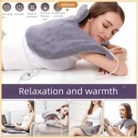 ราคา ผู้ลากมากดีzo แผ่นทําความร้อนไฟฟ้า นุ่มสบายสักหลาดไหล่คอแผ่นประคบร้อน ทนทานอเมริกันปลั๊ก 3 อุณหภูมิปรับไหล่คอแผ่นความร้อนบําบัดความร้อน (44076557945)