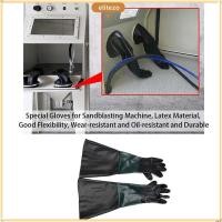ราคา ผู้ลากมากดีzo ถุงมือตู้พ่นทรายคู่ ทนต่อการสึกหรอพร้อมที่ใส่ถุงมือถุงมือถุงมือพ่นทรายยาง ป้องกันลื่น 60 ซม ถุงมือทํางานเพื่อความปลอดภัยในการทํางาน (48652098019)