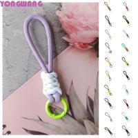 ราคา YONGWANG66HR พวงกุญแจเชือกถัก Creative Anti Lost สีสัน Knot จี้ Simple Soft Multicolor สายคล้องคอถักเชือกพวงกุญแจรถจี้ (54952182735)