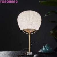 ราคา YONGWANG66HR พัดลมทาสีมือ วินเทจพร้อมพู่พัดลมมือเปล่า ไม้ไผ่คลาสสิกจับกระดาษสไตล์ DIY พัดลมฤดูร้อน (52250629927)