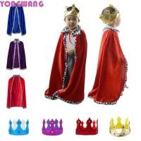 ราคา YONGWANG66HR ฮาโลวีนเครื่องแต่งกายคอสเพลย์ Props คอสเพลย์ตลกฮาโลวีน King Cape Casual Party เสื้อคลุมสมจริง Prince Crown ประสิทธิภาพทรัพย์สิน (49302347647)
