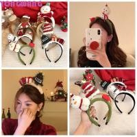 ราคา YONGWANG66HR Merry Christmas Headbands Snowflake Bow Christmas Hat Hair Hoop Headwear สีแดง Xmas Headdress Christmas Tree Headbands Party Favors (48750509352)