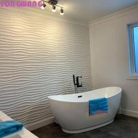 ราคา YONGWANG66HR 3D Wall Panel โฟมสีขาวอิฐ Non self กาวสติ๊กเกอร์ติดผนัง กันเสียงคลาสสิกเรขาคณิต PVC พื้นหลังวอลล์เปเปอร์ปรับปรุงผนัง (57201698667)