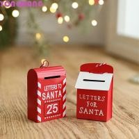 ราคา YONGWANG66HR Santa Claus กล่องจดหมายจี้ การ์ตูนเหล็กสีแดงกล่องจดหมายแขวนเครื่องประดับ ต้นคริสต์มาส Elk Snowman คริสต์มาสกล่องจดหมายตกแต่งบ้าน Xmas Decor (56100309655)