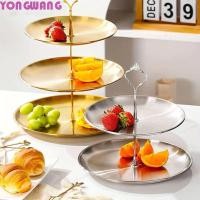 ราคา หยงวัง66ชม ขาตั้งผลไม้สแตนเลส 2 3 ชั้นไม่ผิดรูปเค้กถาดขนม สแตนเลสสไตล์พร้อมที่จับใช้งานง่ายที่วางโชว์ขนมขนมขบเคี้ยว (54251684862)