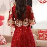 ราคา พร้อมส่ง ชุดเดรสกี่เพ้า สไตล์จีน แฟชั่นฤดูร้อน สําหรับเจ้าสาว (46452711923)