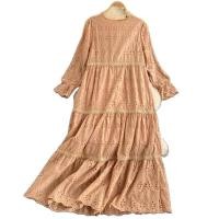 ราคา พร้อมส่ง ใหม่ ชุดเดรสแม็กซี่ยาว แขนยาว คอบด ลูกไม้ โครเชต์ ทรงหลวม สไตล์เกาหลี สําหรับผู้หญิง (47152711560)