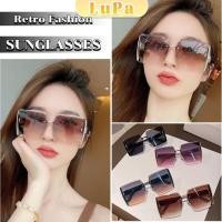 ราคา LuPa แว่นกันแดดผู้หญิง แว่นกันแดดแฟชั่น ทรงสี่เหลี่ยม เลนล์ทูโทน sunglasses (26901120255)