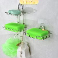 ราคา LuPa ที่วางสบู่สแตนเลส ชั้นวางของ วางสบู่ ฟองน้ำ ไม่ต้องเจาะผนัง soap dish (23463984530)