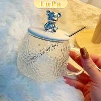 ราคา LuPa แก้วฝาหมีชงกาแฟ 400ML รูปหมี พร้อมฝาปิด ช้อน ถ้วยนม Bear Glass (24658702610)