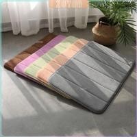ราคา ZY พรมเช็ดเท้า 40x60 C m เมมโมรี่โฟม พรมกันลื่น พรมเช็ดเท้า พรมห้องนอน Anti slip mat (27453142388)