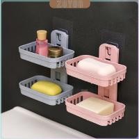 ราคา ZY ที่วางสบู่ 2 ชั้น ติดผนัง กล่องสบู่ ชั้นวางของแบบติดผนัง ที่วางสบู่แบบติดผนัง Soap Box (27453142270)