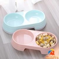 ราคา B F ชามข้าวแมว ชามข้าวหมา แบบ 2 หลุม 2 Size ชามใส่น้ำ และอาหาร Pet bowl (25966096771)