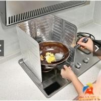 ราคา แผ่นอลูมิเนียม สีตะกั่ว กันน้ำมันกระเด็น ฉากกั้นน้ำมันกระเด็น สำหรับ 1 เตา plate to prevent oil spillage (24966080846)